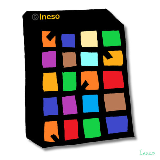 Ineso’s Box, 40 x 40cm, 2023