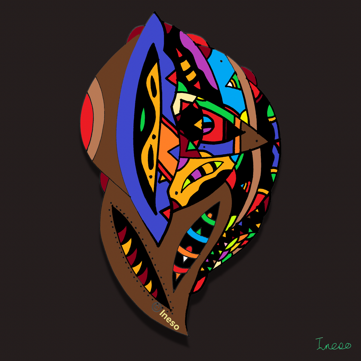 Ornament, 40 x 40cm, 2022 (2 Variants)