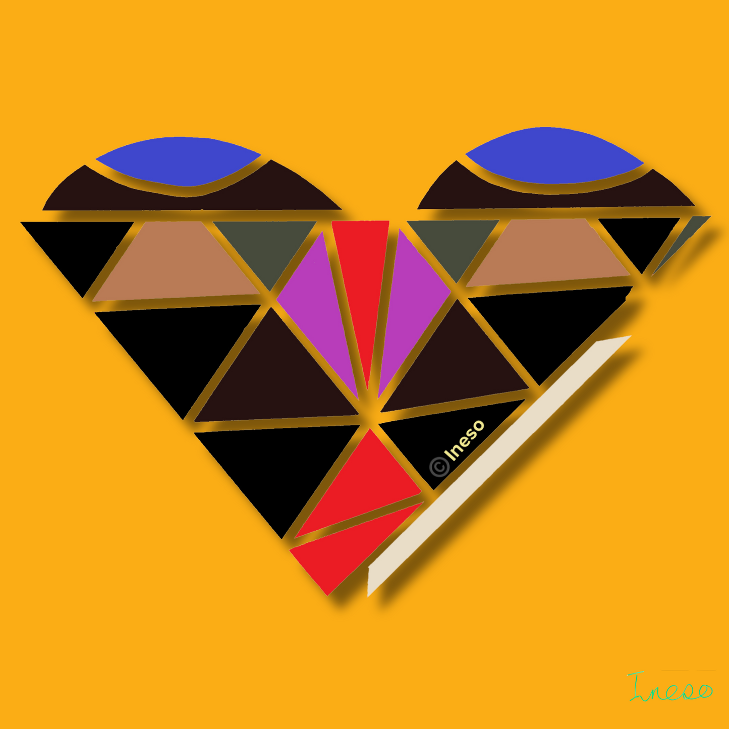 Love Wins, 40 x 40cm, 2024 (2 Variants)